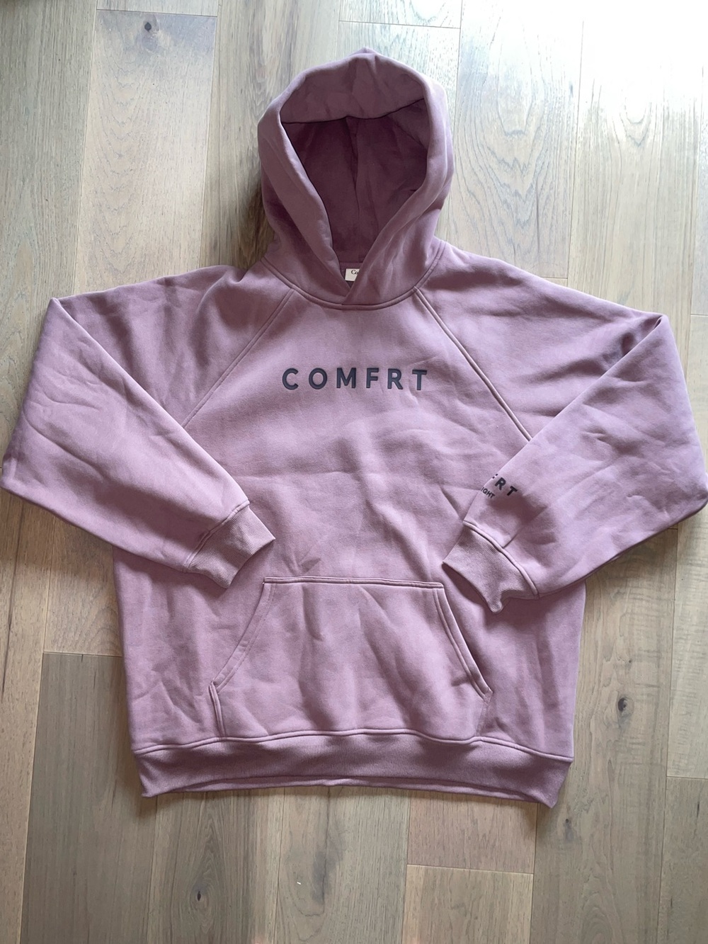 Comfrt Unisex Heavyweight Sweatshirt Hoodie in Orchid - Picture 2 of 7